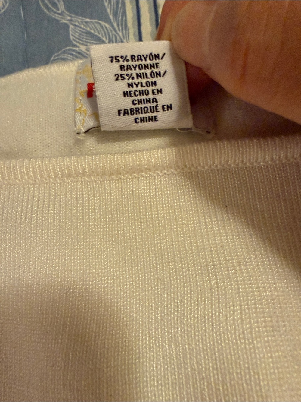 Embellished White Boatneck Women's Sweater - Picture 6 of 7